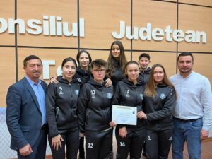 Echipa liceului premiată la Consiliul Județean Teleorman